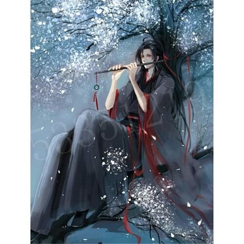 Mo Dao Zu Shi Printed Fabric 11CT Cross-Stitch Patterns Embroidery DMC Threads Handicraft Handiwork Craft Hobby Needle