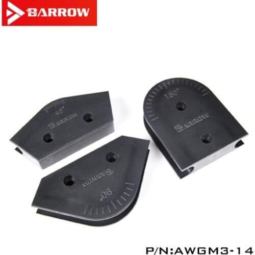 Barrow ABS Multi-angle 14MM Acrylic PETG Pipe Bend Mold Set 3 Pack AWGM3-14