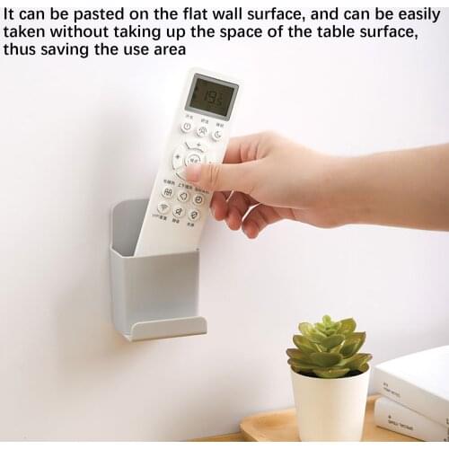Wall-Mounted Storage Box Remote Control Storage Box air Conditioning Remote Control TV Storage Box Phone Holder Stand Container