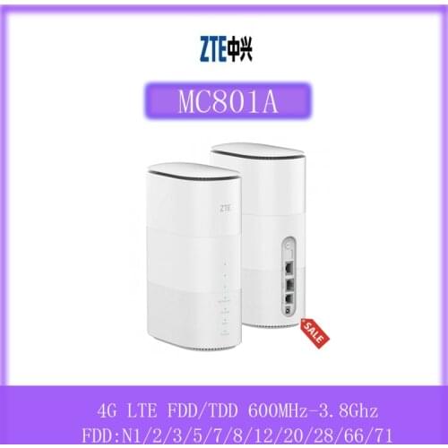 New ZTE MC80A 5G CPE Router ZTE 5G CPE Qualcomm Snapdragon TM X55 platform supports SA+NSA network envir
