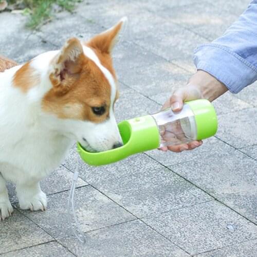 Portable Pet Water Bottle Multifunction Food Water Feeder Drinking Bowl For Dogs Puppy Cat Water Dispenser Pets Products