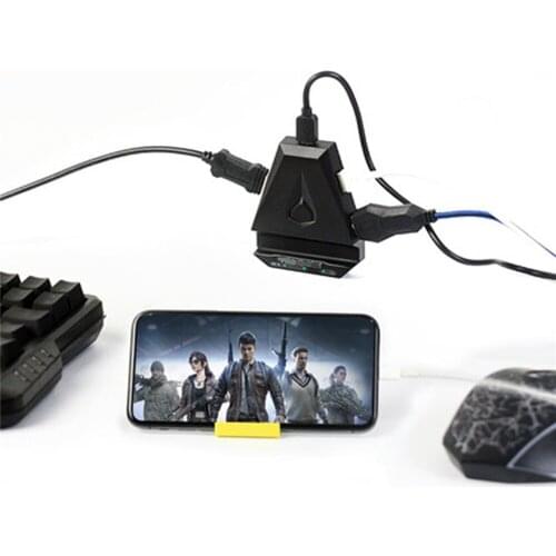 Wired Keyboard Mouse Converter for PUBG Mobile Game Controller Adapter Plug and Play for IOS 9 above Game Accessories