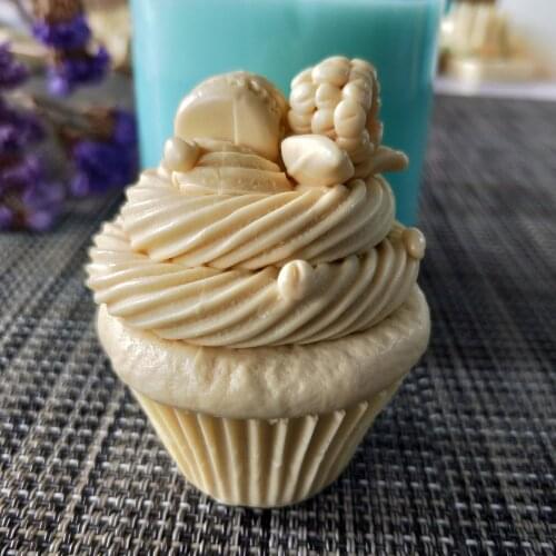 QT0166 PRZY Silicone Mold Cupcake Soap Mould Ice Cream Handmade Soap Making Molds Candle Silicone Mold Resin Clay Moulds
