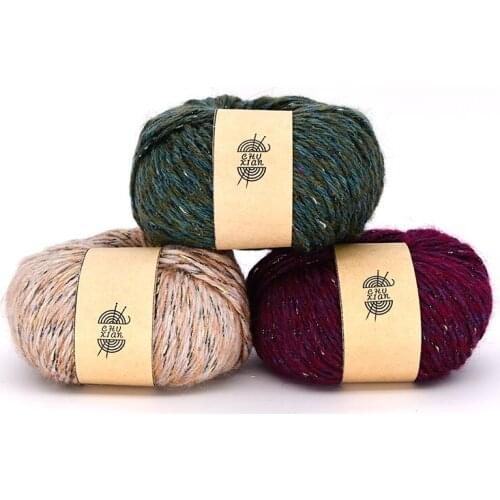 Luxury Quality Mohair Yarns Fancy Thick Hand Knitting For Yarn Colorful