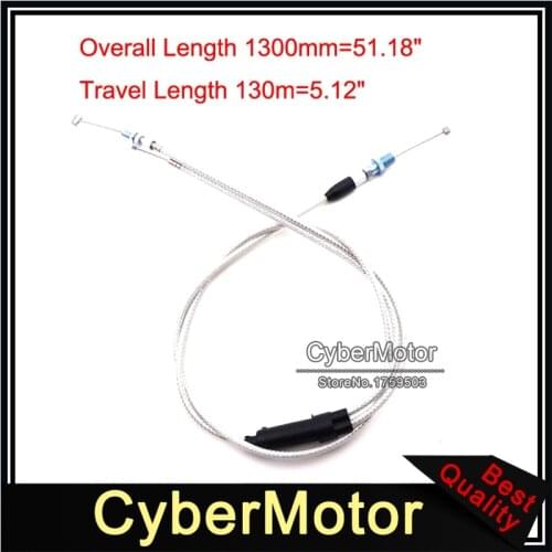 1300mm Carb Gas Throttle Cable For Acceleration Pump Carburetor Pit Dirt Bike 200cc 250cc Engine ATV Quad 4 Wheeler Motorcycle