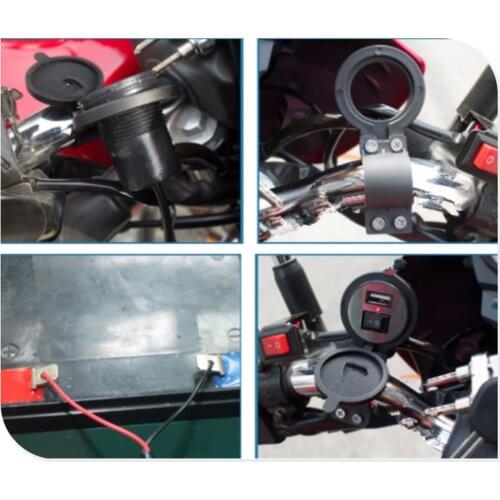 Universal motorcycle modified mobile phone USB charger with switch for SUZUKI GSF600 Bandit GS1000 GS500E GS550M GSX1100F