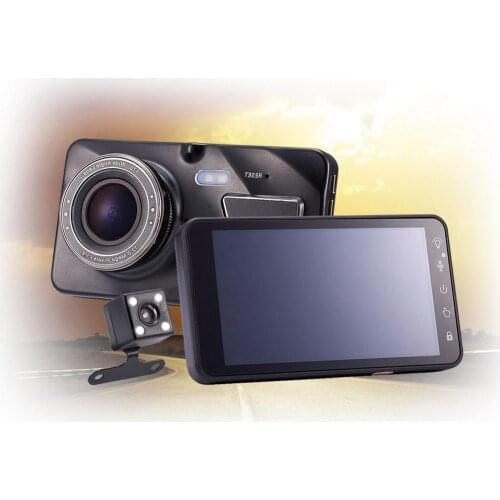 4" 1080P Car Dash Cam Camera Video Recorder DVR Front 170°+ 720P Rear Loop Recording Wide Angle Dual Lens with Touch Screen