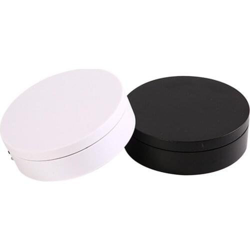 New Electric Rotating Display Stand Mirror 360 Degree Turntable Jewelry Holder Battery for Photography Video Shooting Props