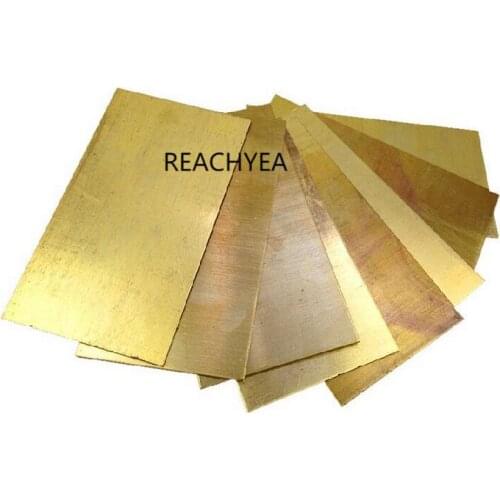 100x100x3 mm H62 high tenacity Brass Plate Building Manual material DIY use tools brass block sheet pieces