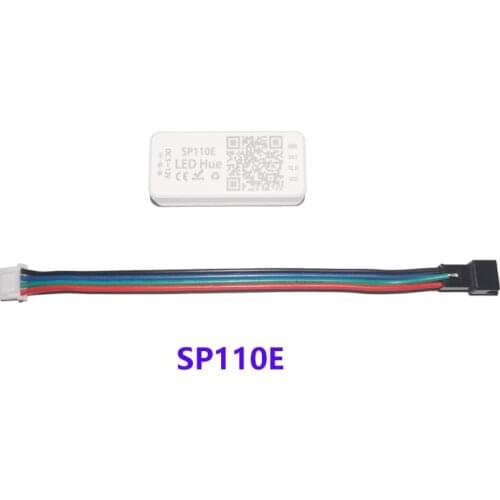 WIFI SP110E SPI Bluetooth-Compatible Pixel Light Controller by Phone APP For WS2812B SK6812 LPD88061903 RGB/RGBW DC5-24V