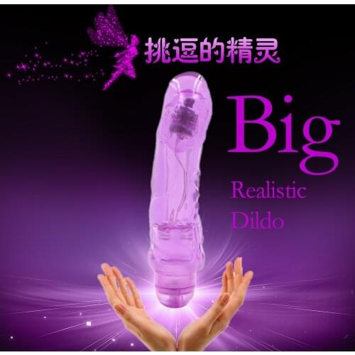 YEMA 2018 Charm Purple Powerful Big Huge Realistic Dildo Vibrator Sex Toys for Women Female Vibrating Vagina Fullness Sex Shop
