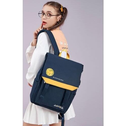 Womens School Backpack Book Bag Student Schoolbag Backpack for Teenager Girls Teens 15.6 Inch Laptop Bookbag Female