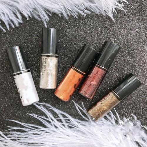 5 Colors Liquid Eyeshadow Shiny Metallic Smoky Eyes Eyeshadow Portable Waterproof Glitter Liquid Eyeliner Eyeshadow