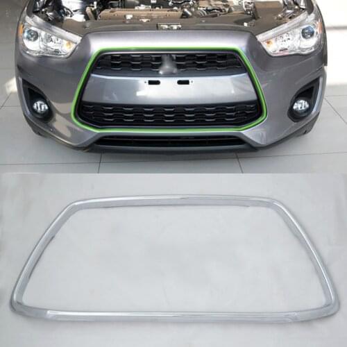 Car parts ABS chrome front grill frame cover 1pcs Car Styling accessories For Mitsubishi 2013 ASX