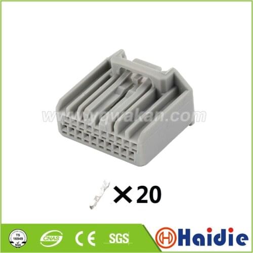 2sets auto 20pin Honda Old CRV Civic CD Player Plug Tail Line Power Cord Antenna AUX Line Connector MX34020SF1