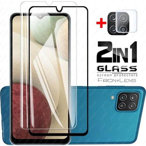 2in1 samsun a12 tempered glass screen protectors for samsung galaxy a 12 32 42 52 a12 a02 a02s a32 a42 a72 5g camera lens film