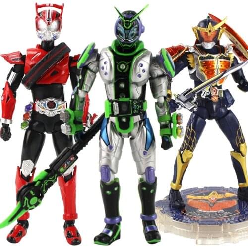 3 Styles Masked SHF Rider Kamen Rider anniversary PVC Action Figure Toy Model Collection Doll Gifts