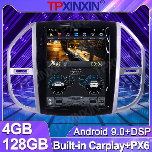 4+128G For Mercedes Benz Vito 2016 - 2019 Tesla Screen Android 9 PX6 Car Multimedia Player Stereo Audio Radio GPS Navi Head Unit