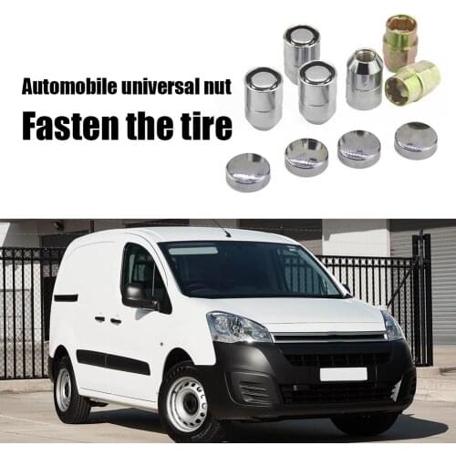 4pcs Car Anti-theft Aluminum Wheel Lock Nuts Tire Accessories M12x1.5 Lug Nuts 12mmx1.25 Anti Theft Wheel Nuts 2 Keys Universal