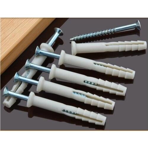 80MM Wall Cabinet Screws Rust-Proof Self-Tapping Screw Plastic Swelling Screws