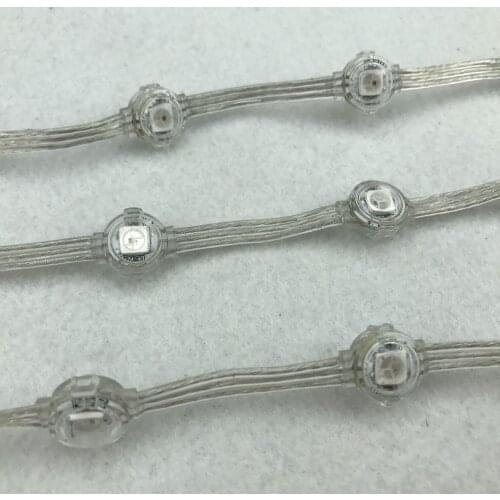 Addressable WS2812B DC5V IP68 LED pixel string;5cm wire spacing;40pcs a string