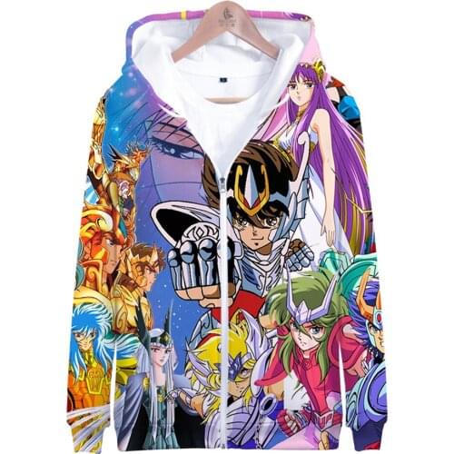 Amazon Digital Printing Zipper New Popular Anime Saint Seiya 3D Autumn Cn(origin) Sidno