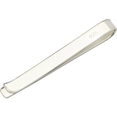 Beadsnice 925 Sterling Silver Tie Clip Blank Personalized Tie Bar Jewelry Making Wedding Gift For Groom ID36515