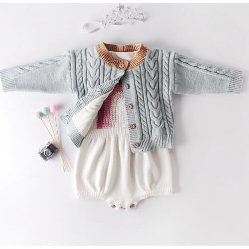 Kids Baby Girl Autumn Winter Sweater Warm Fashion Princess Warm Newborn 0-3 Years Baby Girls Clothiong Sweaters Christmas Coats
