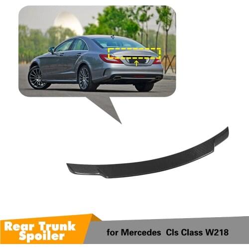 For Mercedes CLS Class W218 Spoiler Carbon Fiber Rear Trunk Spoiler Wing 2012-2017 rear bumper rear spoiler