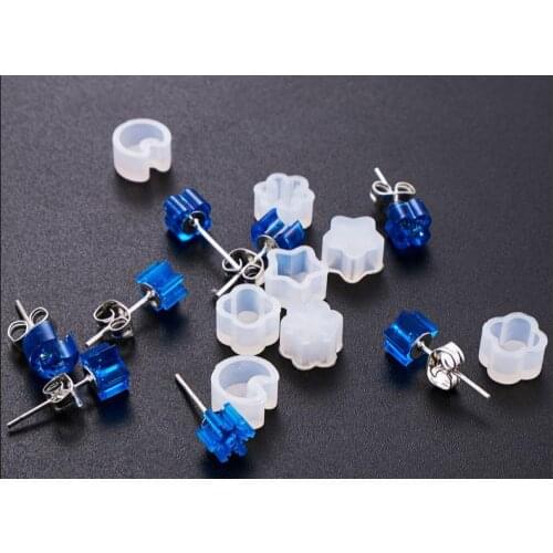 DIY Earring Mold Shaped Silicone Jewelry Mold Handcraft Epoxy Resin Tools for Making Jewelry Accessories 8 style for choose