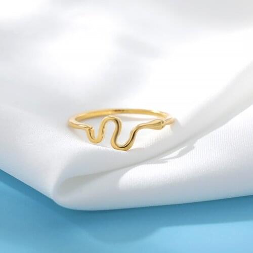 Classic Retro Snake Rings For Women Men Stainless Steel Punk Gold Ring Vintage Exaggerated Gothic Jewelry Gift bague femme