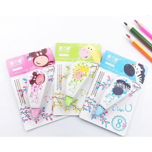 Correction Tape Roller White Sticker Tape for Student Error Eraser Tape School Office Supplies Stationery School Supplie