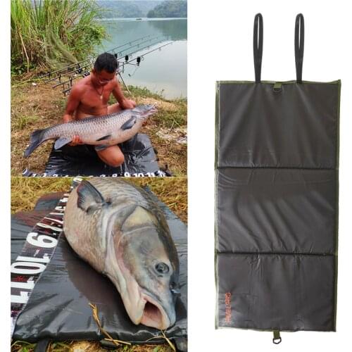 Unhooking Mat Compact Landing Pad Fish Protection Coarse Carp Fishing Tackle 97 x 47cm Army Green