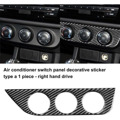 Lightweight Switch Panel Trim Dustproof Air Conditioning Panel Cover Decoration Sticker for Toyota Corolla 2014-2018 Right Drive