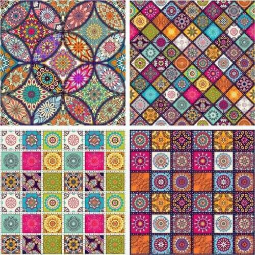 MTEN 5D DIY Diamond Painting Mandala Full Square/Round Drill Diamond Embroidery Pictures Of Rhinestones Flower Decor For Home