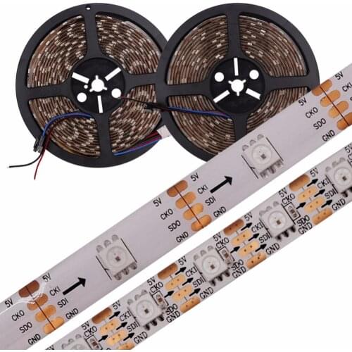 1m/5m CX2802 Smart LED Pixel Strip WS2801 IC, 30/60LEDs/Pixels/m ,IP30/IP65/IP67 DATA and CLOCK Seperately ,Similar APA102 DC5V