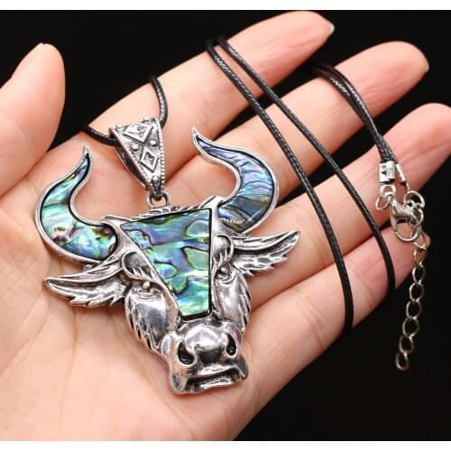 Vintage Bull Head Necklace Pendants Silver Color Metal Bull Necklace for Women or Man Necklace Jewelry Party Gifts