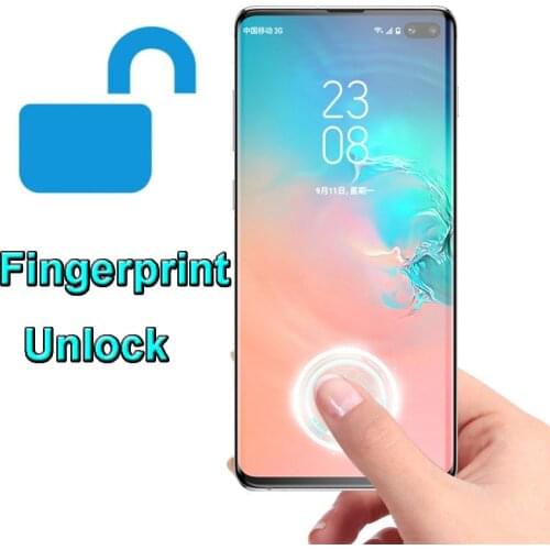 S21 Screen Protector Fingerprint Unlock Full Cover Tempered Glass for Samsung Galaxy S21 S20 FE S10 Note 20 Ultra 10 S8 S9 Plus