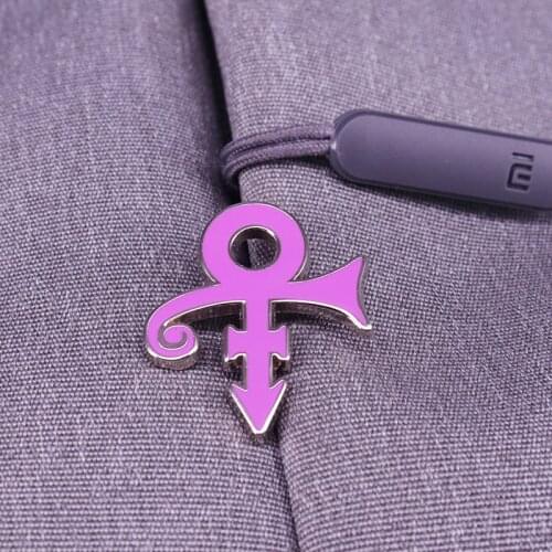 Prince Purple Rain Symbol Enamel Pins Prince Rogers Nelson Lapel Pins