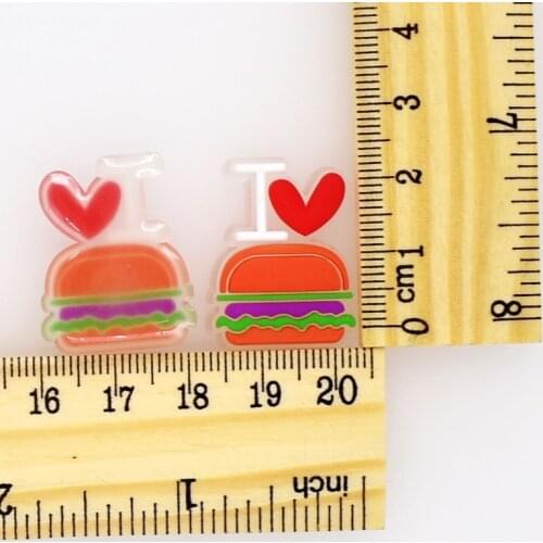 10 pcs Ice Cream Sushi Chips Hamburger Birthday Cake Lollipop Popcorn Kids Favor Cute Soft Night Light Fluorescent DIY Patches