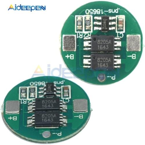 10Pcs Dual MOS 18650 Lithium Li-ion Battery Protection Board High Voltage Detection Circuit Module Board Overcurrent Detection