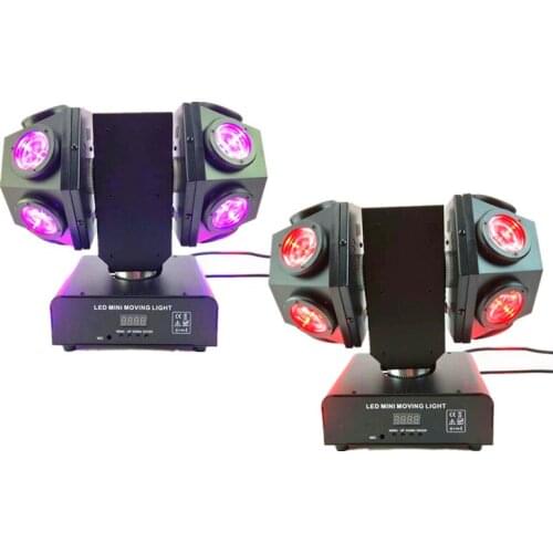 2pcs/lot 12x10W RGBW Beam Double Arms LED Moving Head Light /DJ Disco Beam Effect Football Lights/LED Double Head Rotating Light