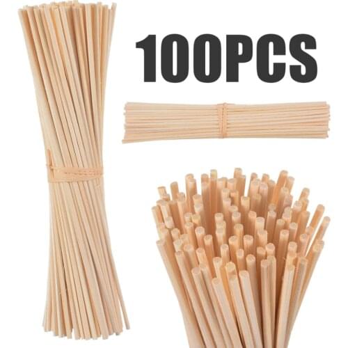 30Pcs/100Pcs Rattan Reed Sticks Fragrance Reed Diffuser Aroma Oil Diffuser Rattan Sticks for Home Bathrooms Fragrance Diffuser