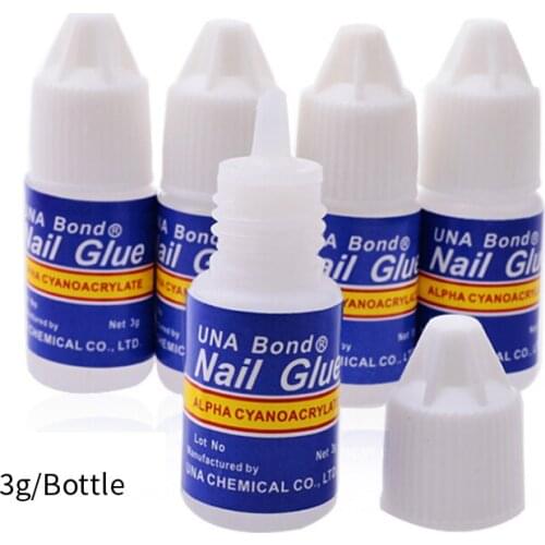 5Pcs/Set Nail Glue Fast-dry Adhesive Acrylic French Art False Tips 3D Decorations Glue Stick Nail Rhinestones Manicure Tools