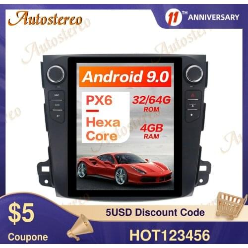 Android 9.0 6Core 4GB Car GPS Navigation For Mitsubishi Outlander 2006-2014 Head Unit Multimedia Player Auto Radio Tape Recorder