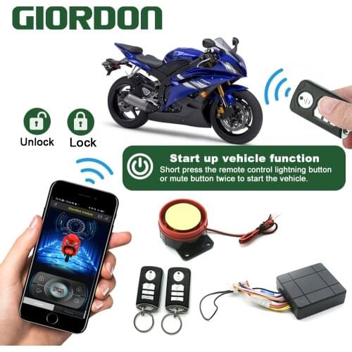 12V Car High Power Siren Security Alarm System Remote Control Anti-theft Motorcycle Bike Waterproof High Power Smartphones contr