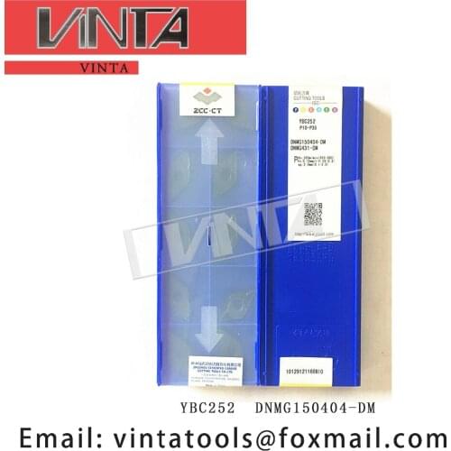Free shipping high quality 10pcs/lots YBC252 YBC251 DNMG150404-DM cnc carbide turning inserts cutting blade tools