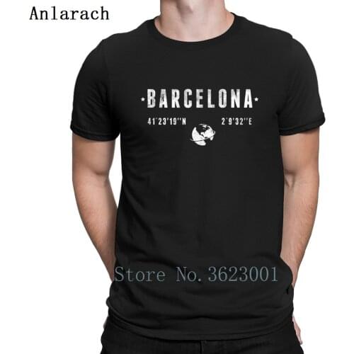 Barcelona T Shirt Kawaii Print Best Pop Top Tee Mens Tee Shirts Summer Style Family Round Neck Cheap Sale