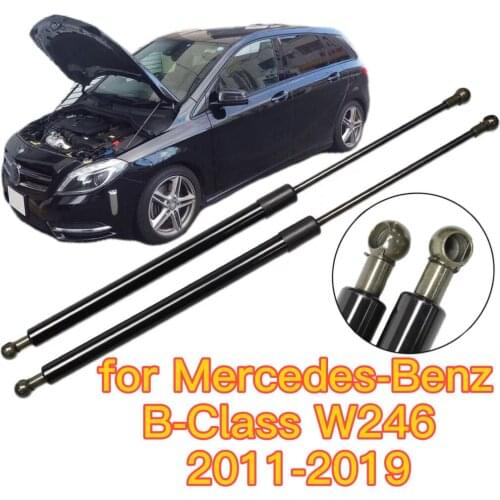 Gas Struts for 2011-2019 Mercedes-Benz B-Class W246 Front Hood Bonnet Gas Spring Lift Support Shock Damper Charged Carbon Fiber