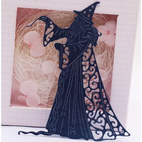 Halloween Wizard DIY Handicrafts Cutting Dies Metal Cutting Stencils for stamp H58C
